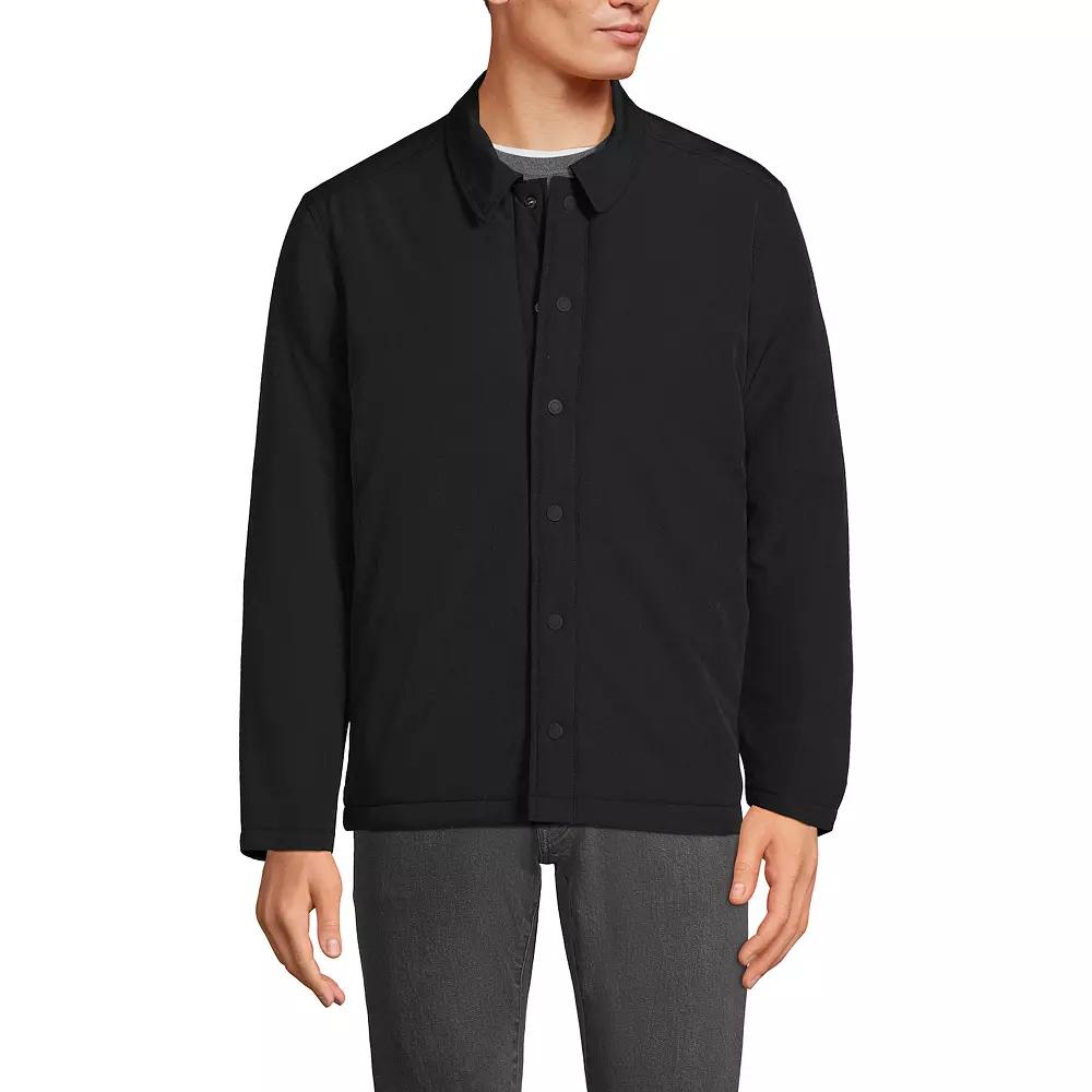 Men's Lands' End Commuter Refined Non Quilted Shirt Jacket,  Product Image