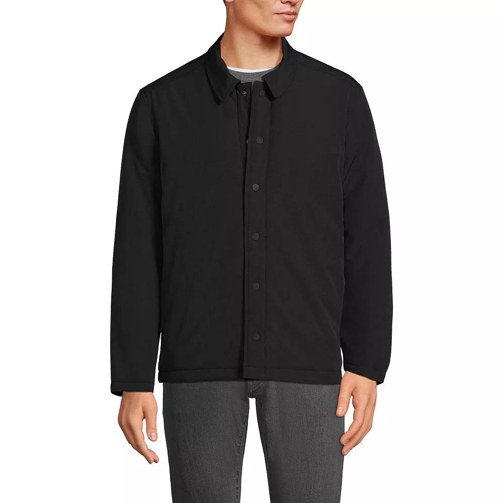 Men's Lands' End Commuter Refined Non Quilted Shirt Jacket,  Product Image