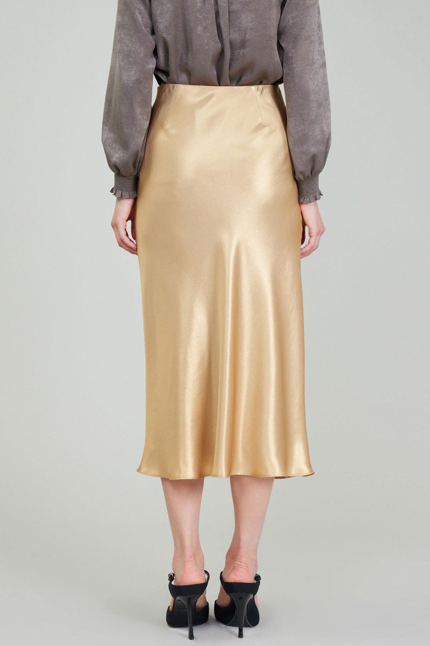 Metallic Gold Skirt Product Image
