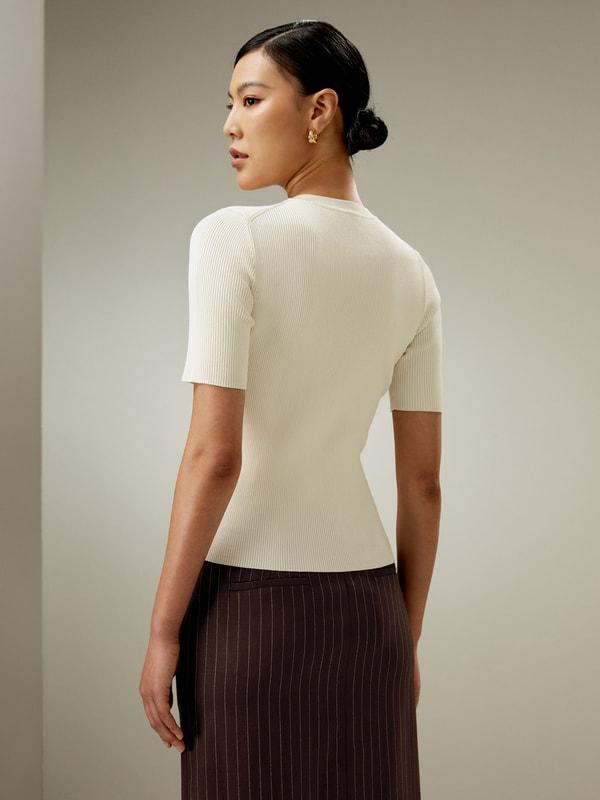 Essential Silk Knit Top Product Image