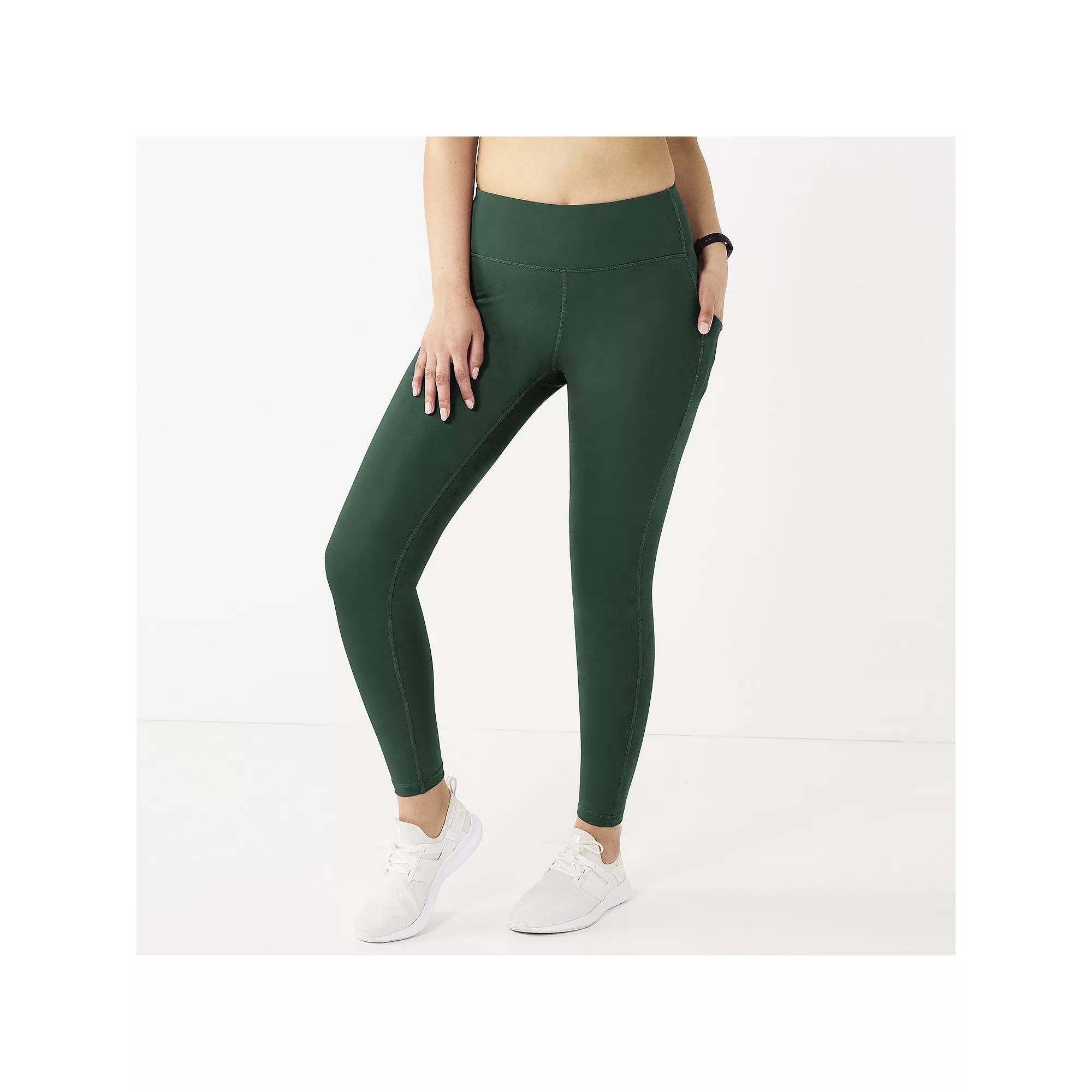 Women's Tek Gear® Ultrastretch High-Waisted Side Pocket 7/8 Leggings,  Product Image
