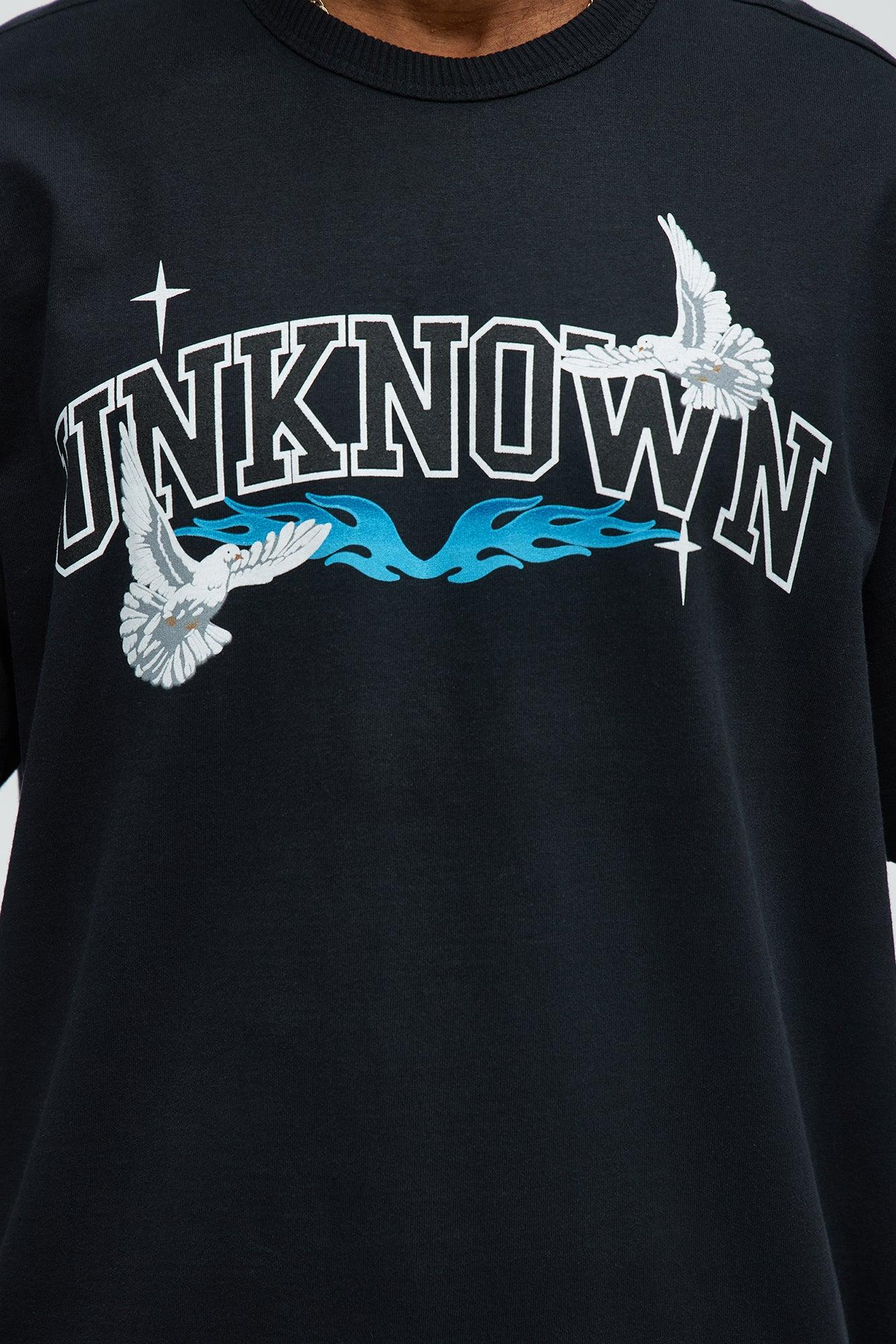 Unknown Oversized Short Sleeve Tee - Black Male Product Image
