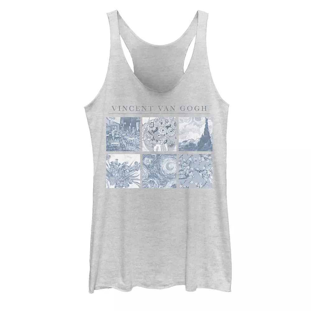 Juniors' Trendy Vincent van Gogh Blue Panels Tank Top, Girl's,  Product Image