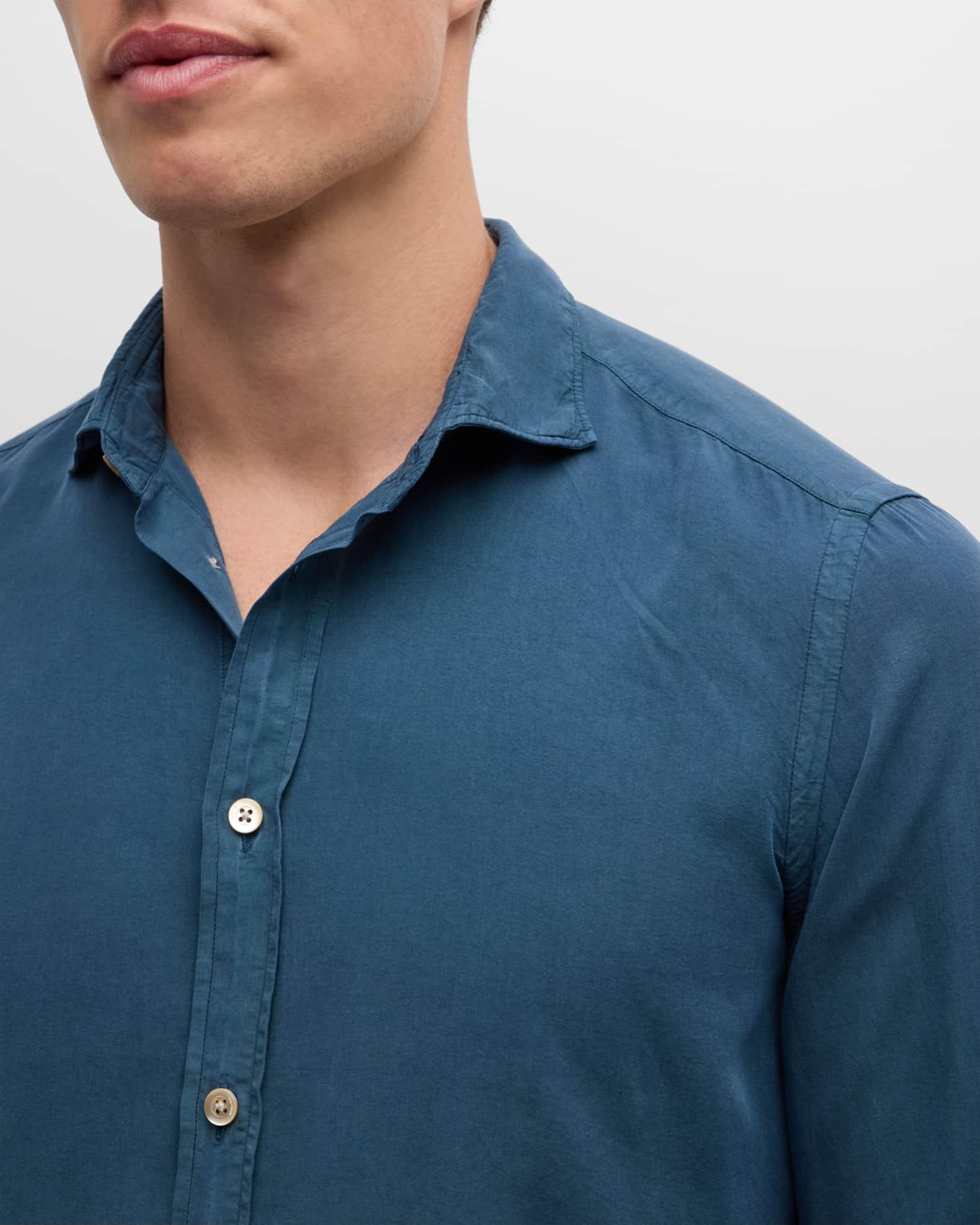 Men's Garment-Washed Lyocell Sport Shirt Product Image