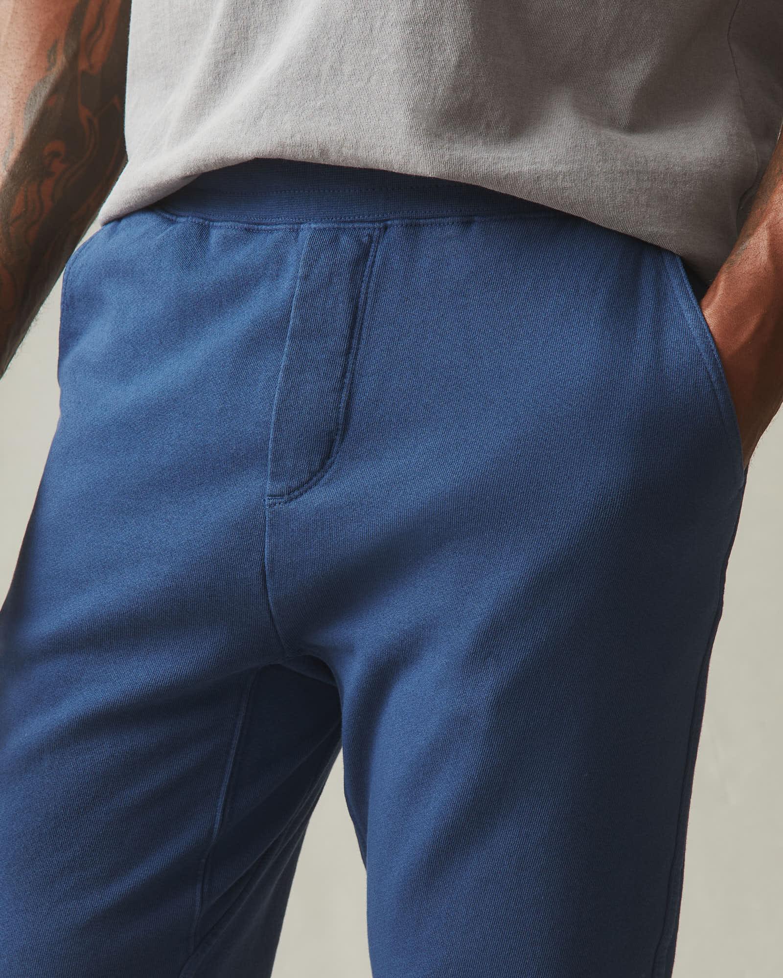 Men's French Terry Straight Pant - Marine Navy Product Image