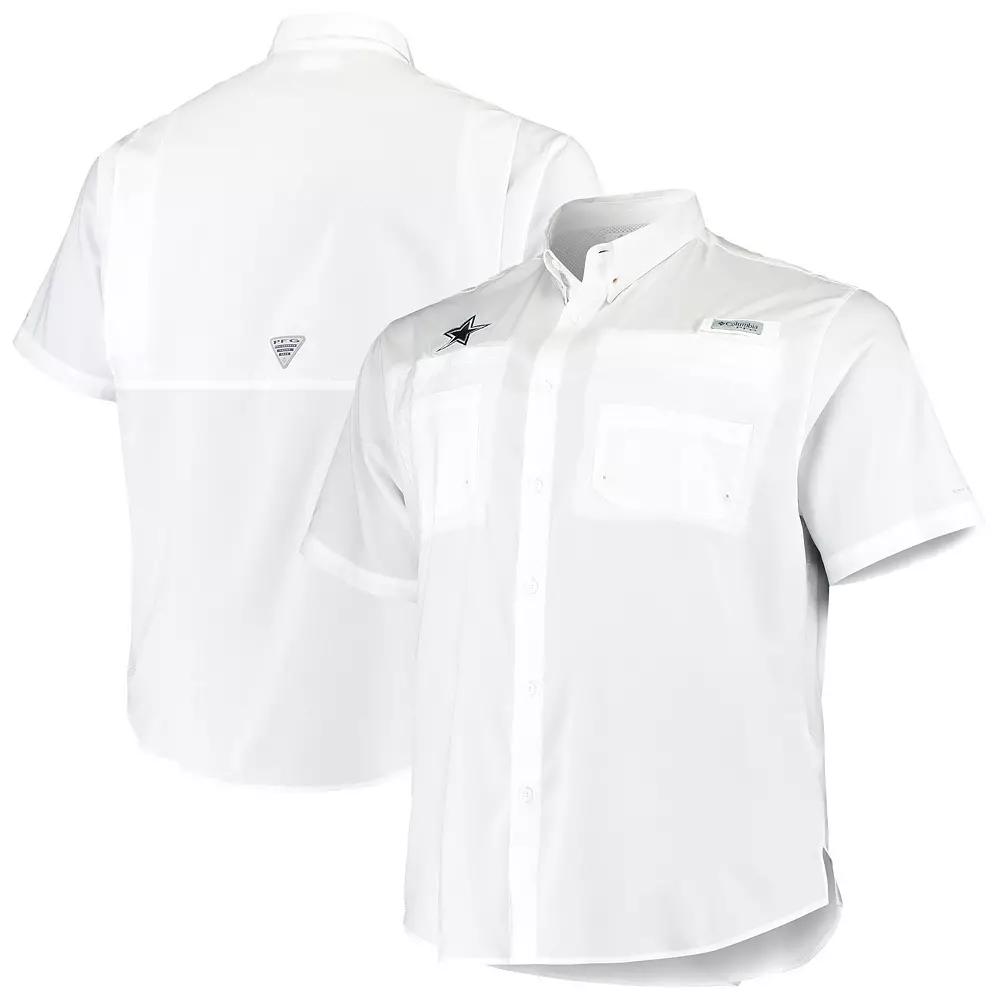 Men's Columbia White Dallas Cowboys Big & Tall Tamiami Woven Button-Down Shirt,  Product Image
