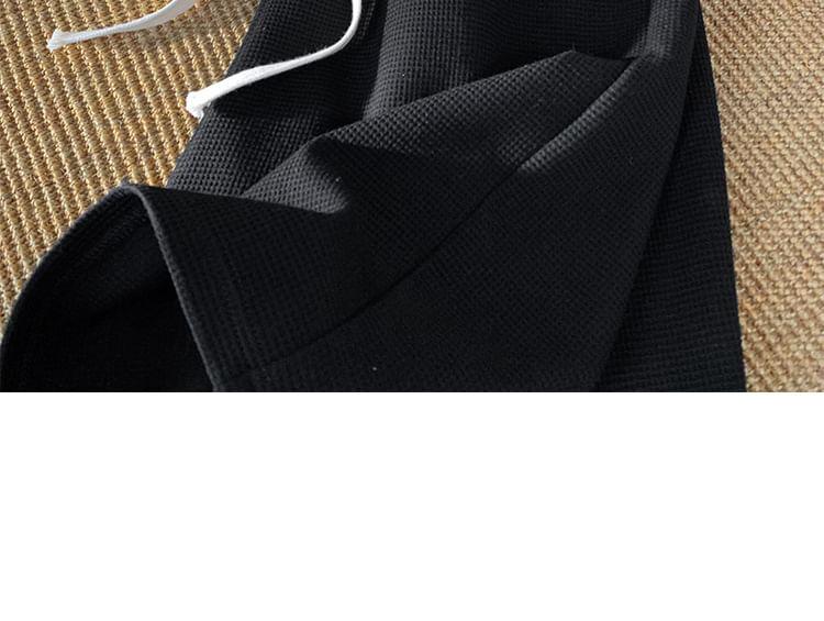 Drawstring Waist Plain Shorts Product Image