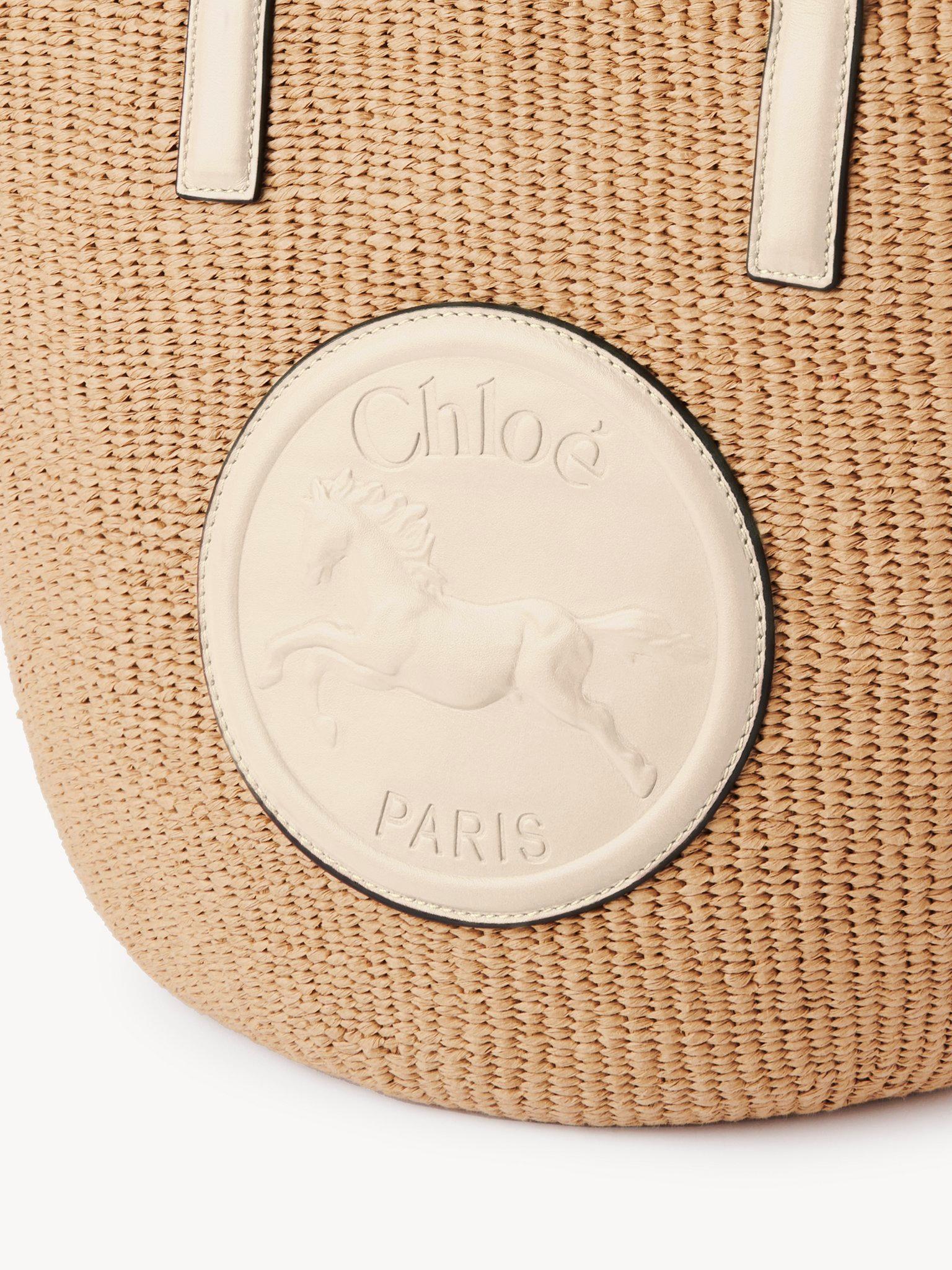 Large Horse Medal basket in natural fibers Product Image
