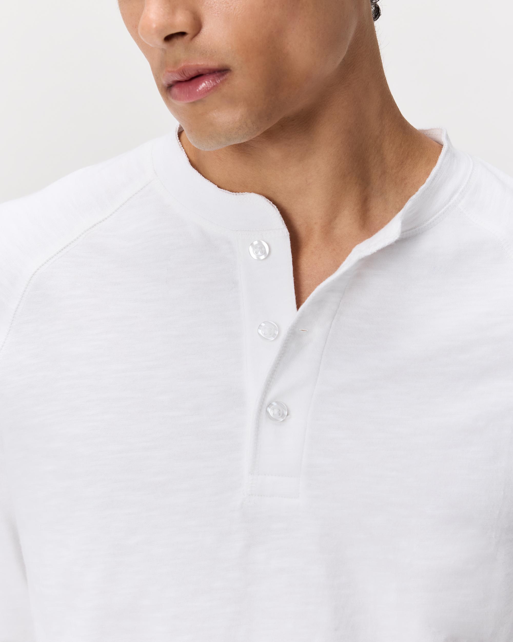 Quince | Men's Slub Long Sleeve Henley Organic Cotton Product Image