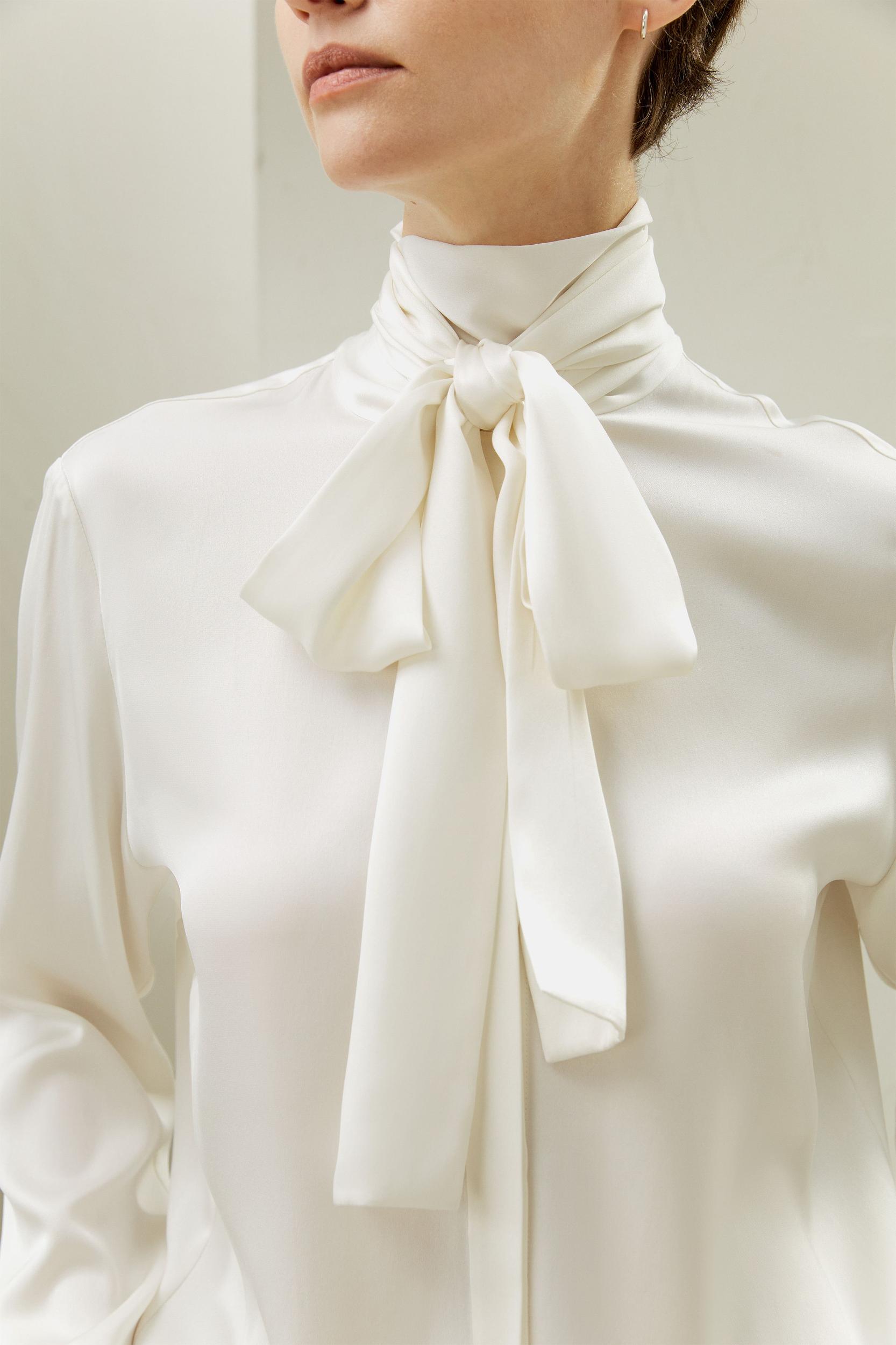 LILYSILK Silk Shirt Women Purple Pure Silk Elegant Cuff Shell Button Blouse M Product Image