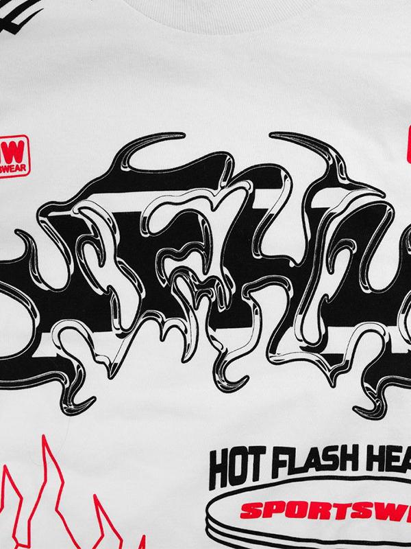 Men's Motorcycle Graphic Print Sweatshirt Product Image