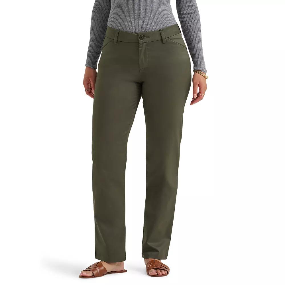 Women's Lee® Wrinkle-Free Relaxed Fit Straight-Leg Pants,  Product Image