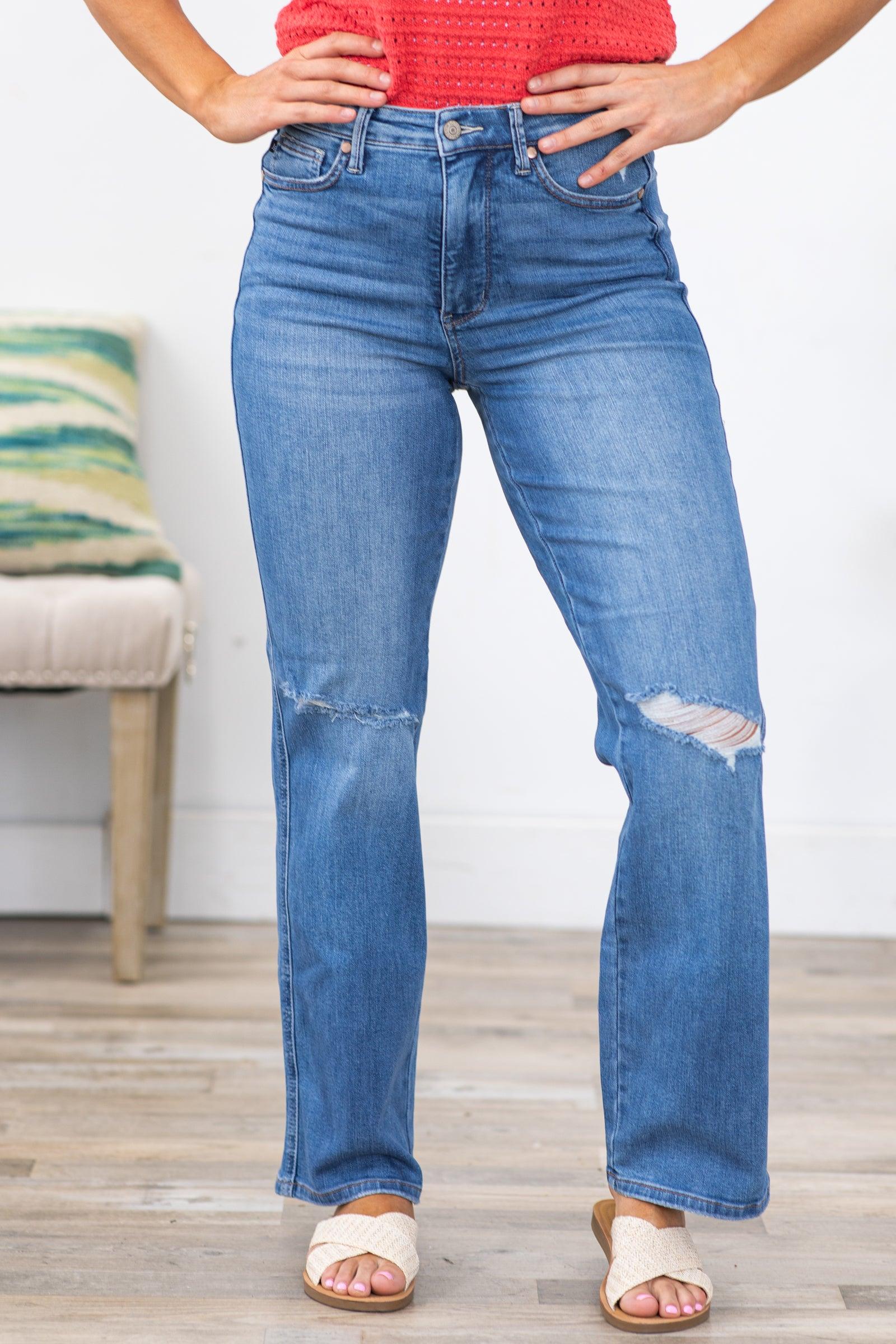 Judy Blue Tummy Control Straight Leg Jeans Product Image
