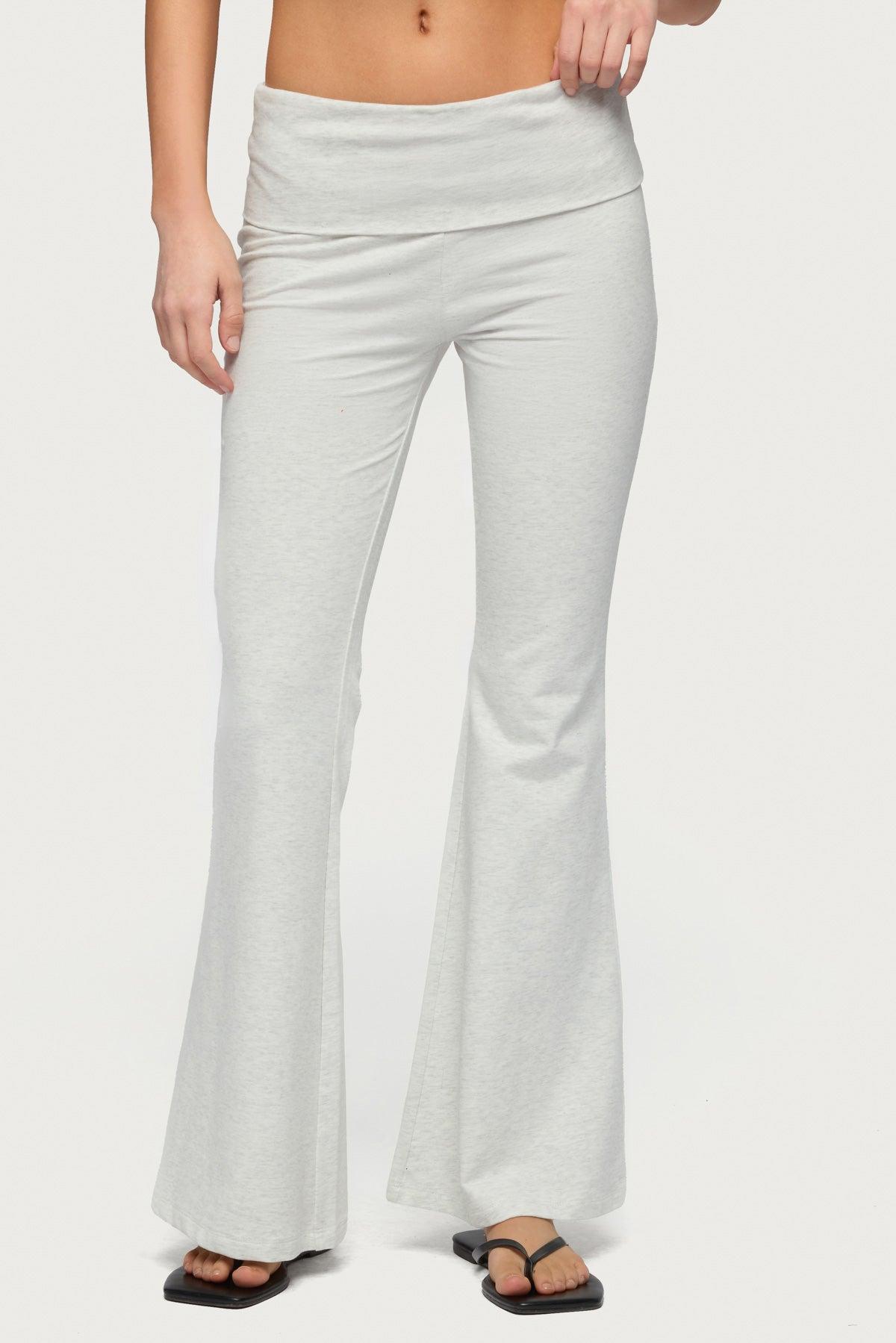 Petite Naomi Foldover Flared Leggings Product Image