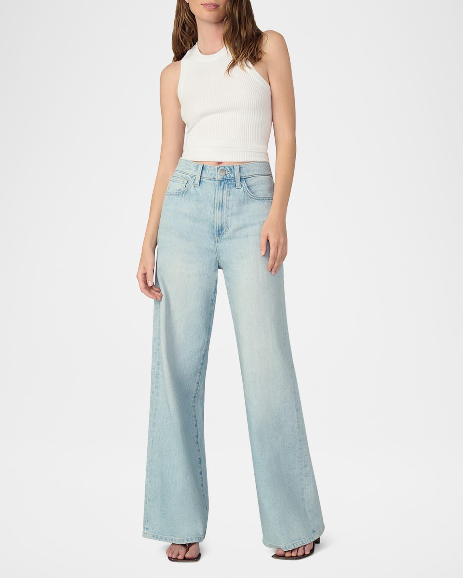 The Mia Petite Wide-Leg Jeans Product Image
