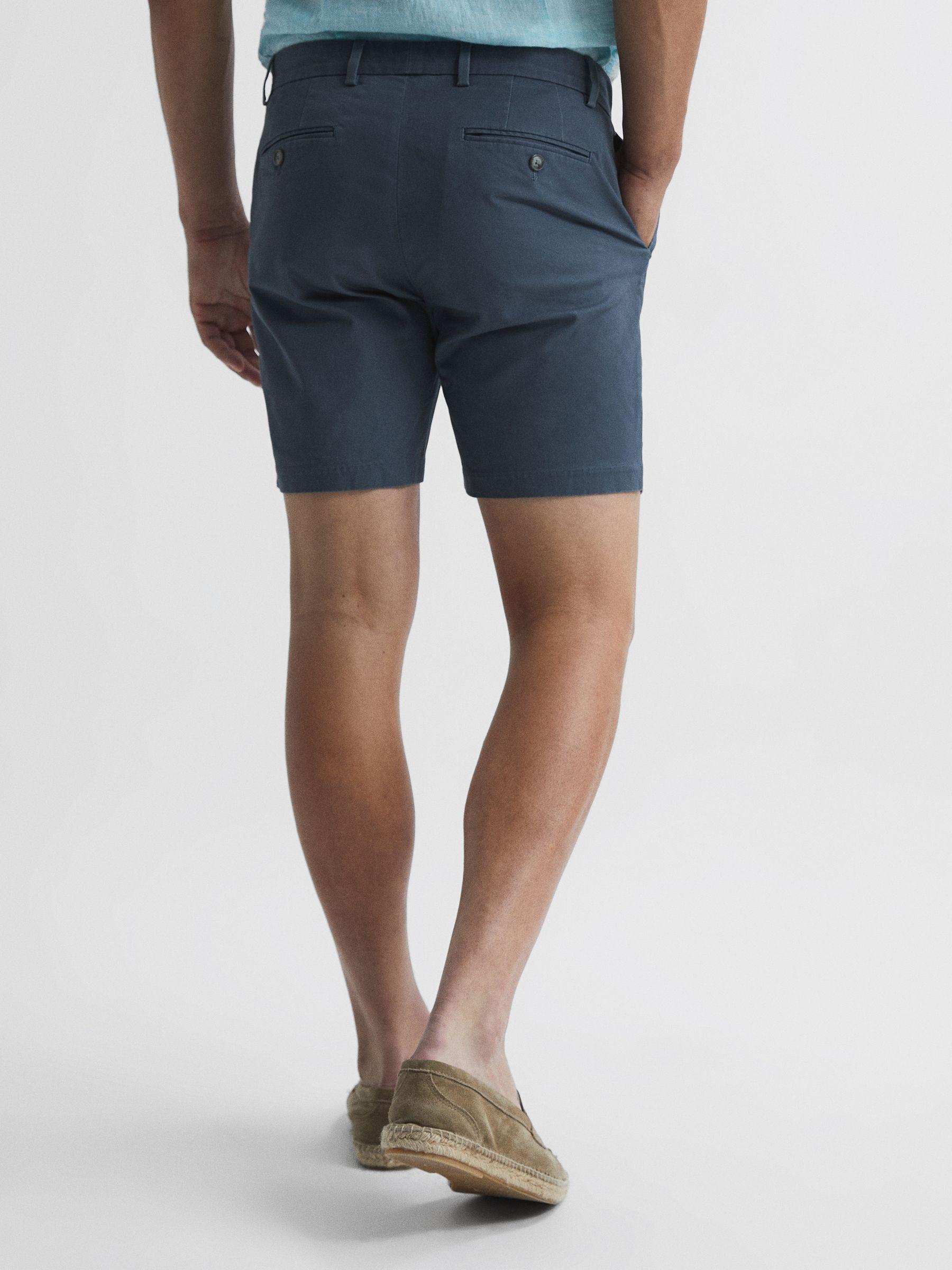 Modern Fit Chino Shorts in Airforce Blue Product Image