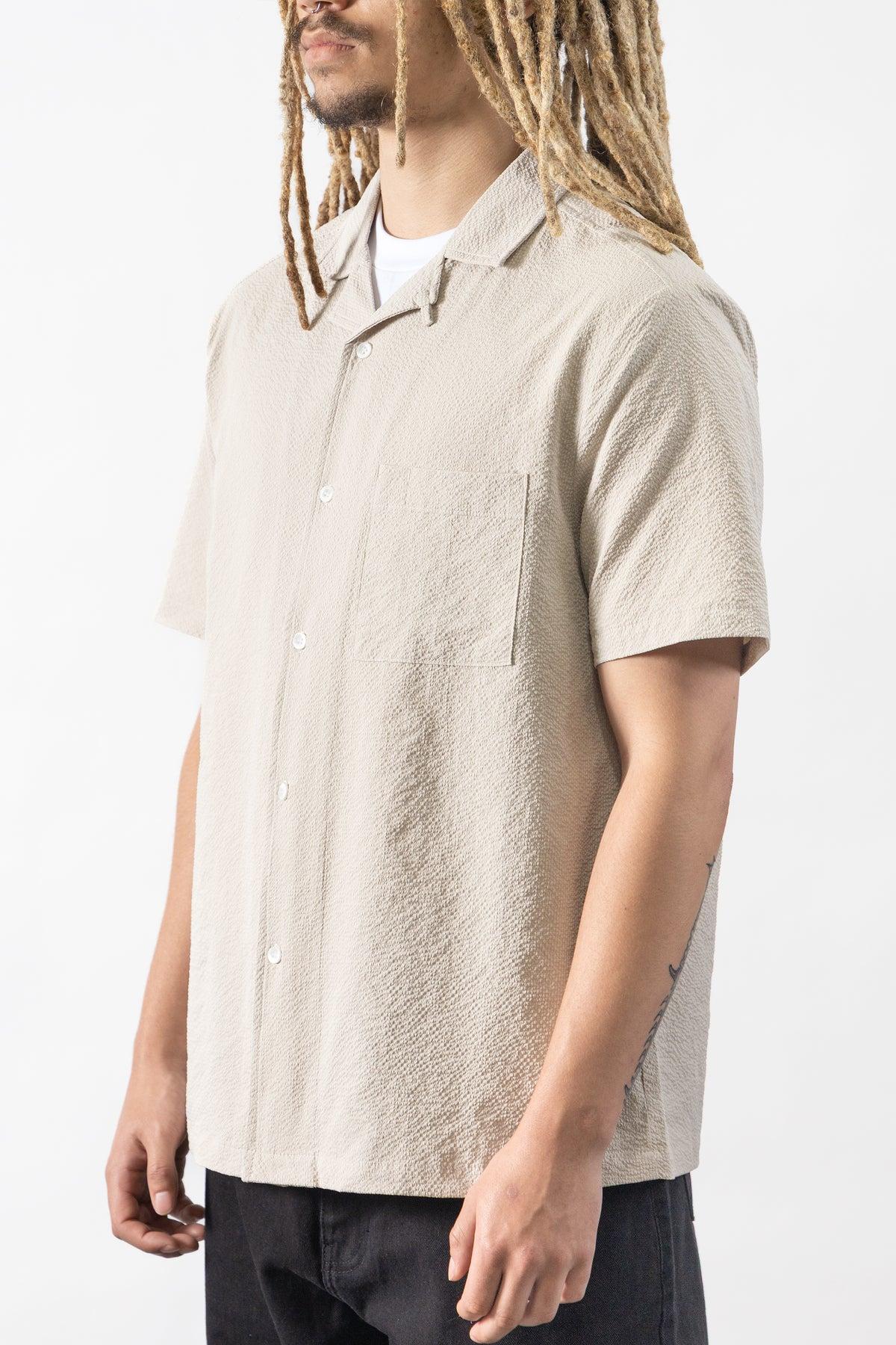Blacksmith - Seersucker Resort Shirt - Dove Product Image