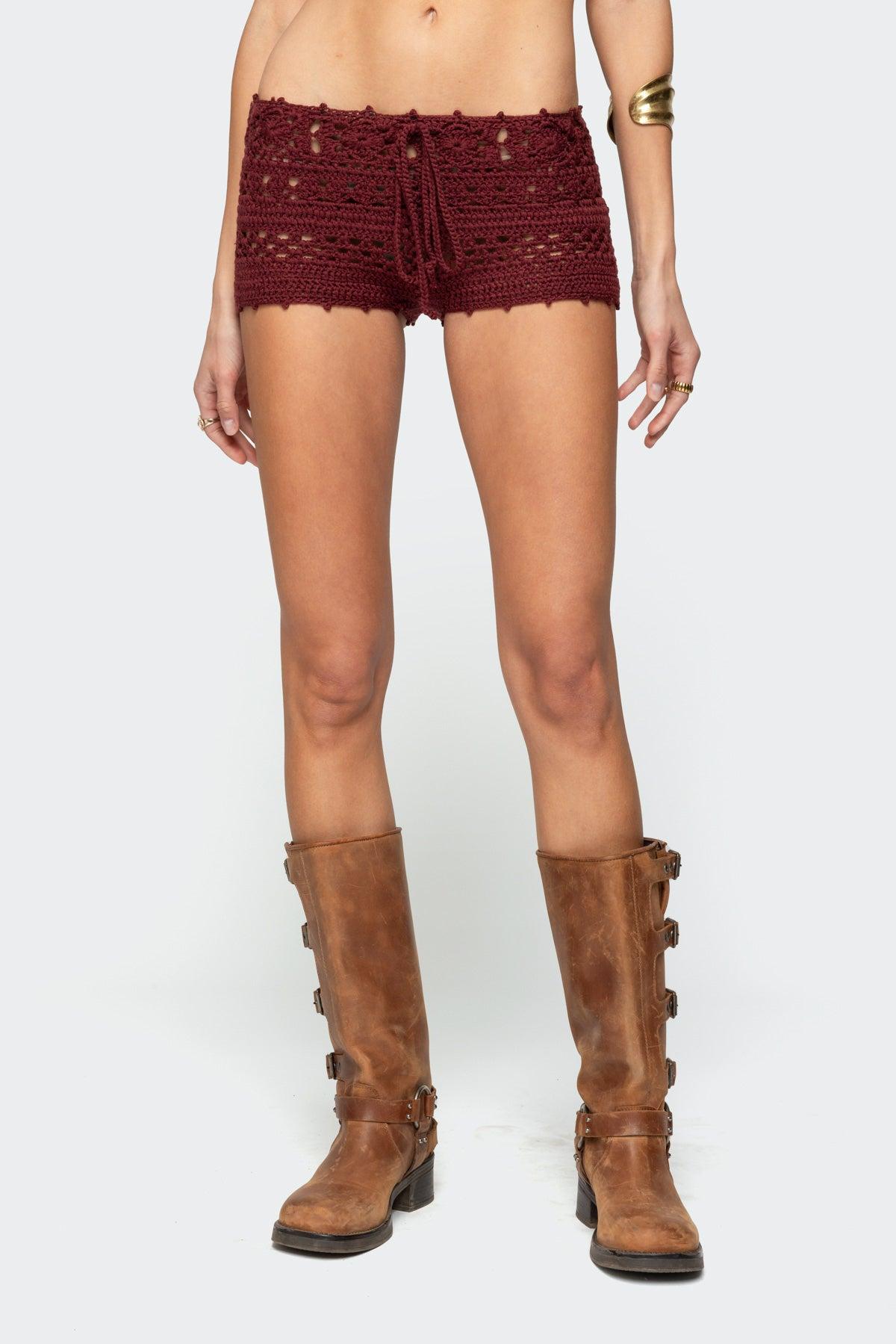 Kelani Crochet Shorts Product Image