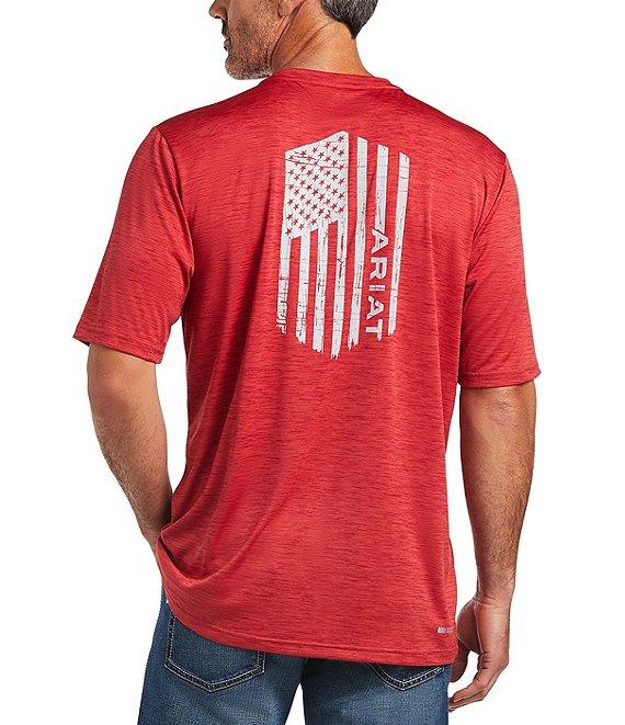 Ariat Charger Vertical Flag Short-Sleeve Jersey Graphic T-Shirt Product Image