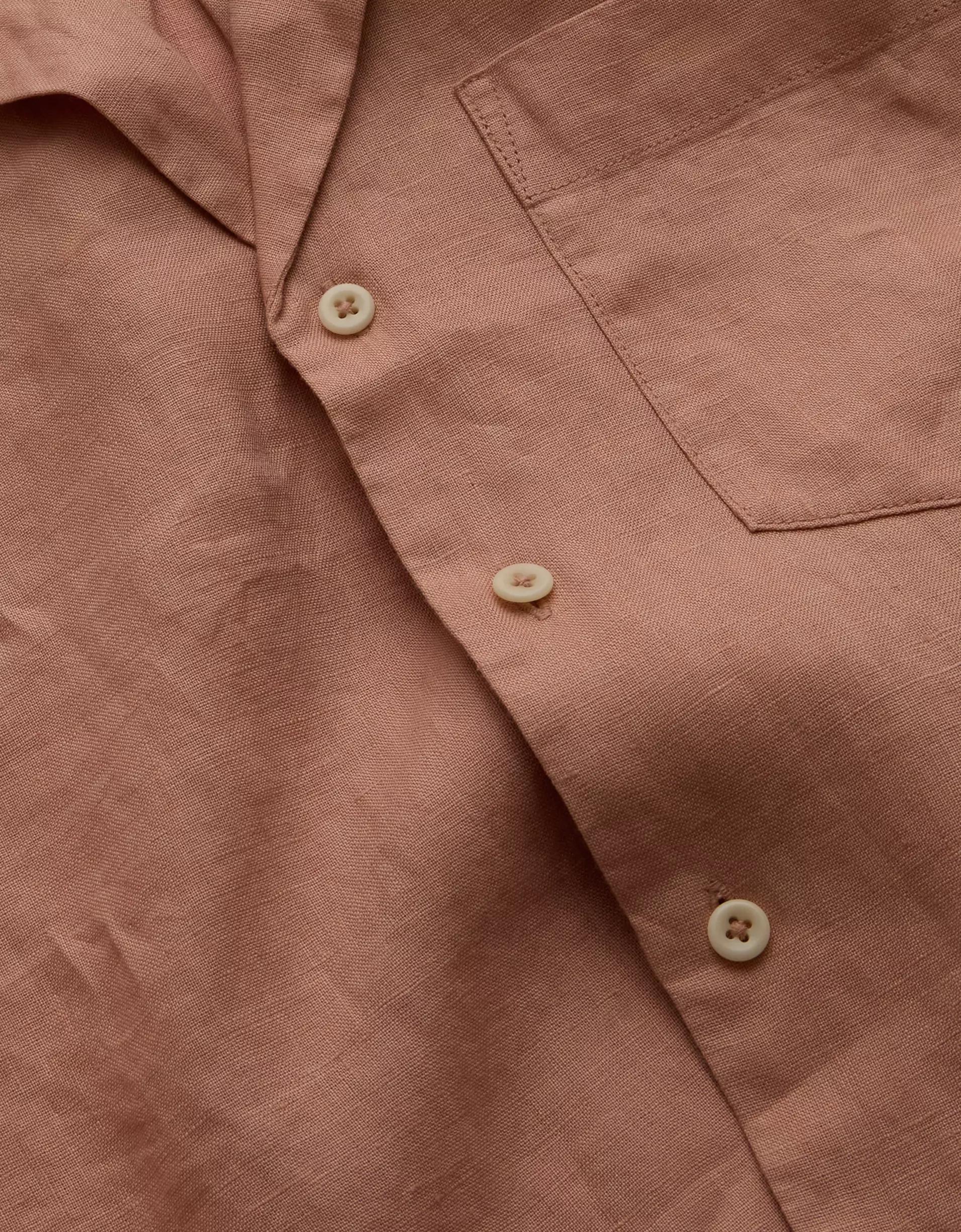 AE77 Premium Linen Camp Shirt Product Image