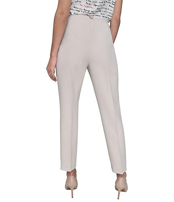 KARL LAGERFELD PARIS Slim Leg Double Button Ankle Pants Product Image