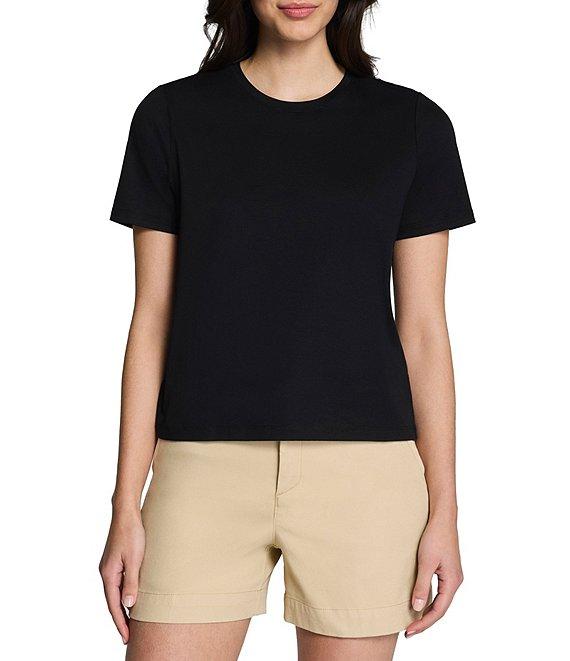 SPANX® Lightweight Cotton Crewneck Tee Product Image