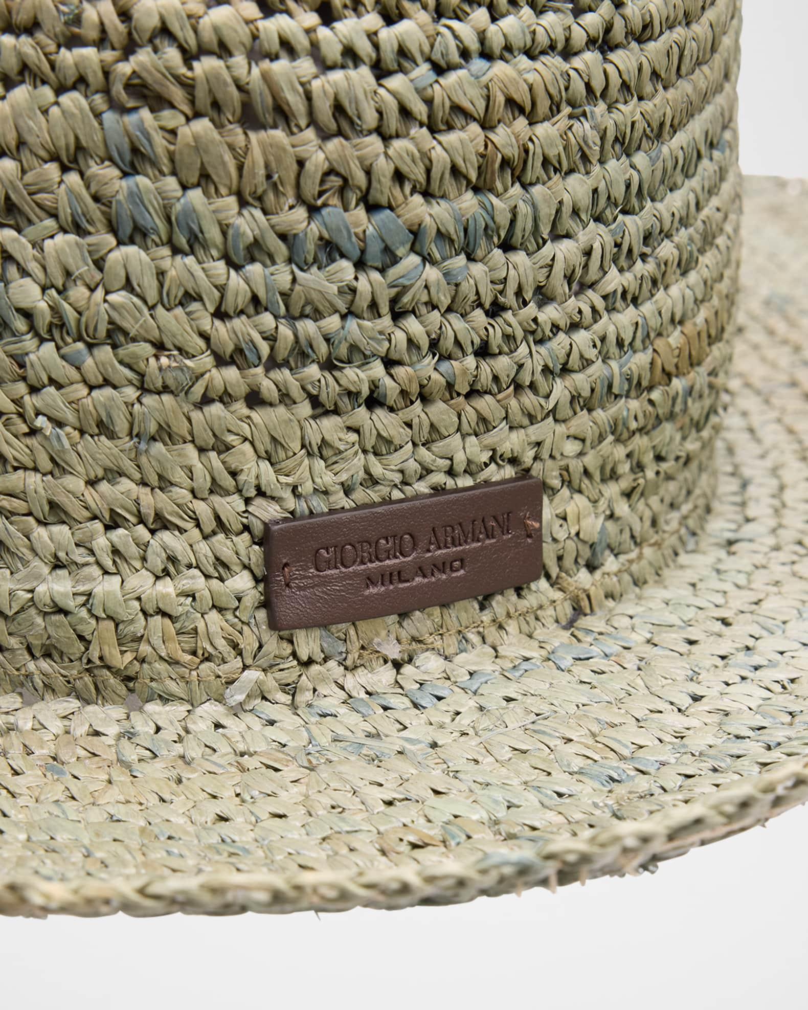 Mens Woven Textile Fedora Hat Product Image