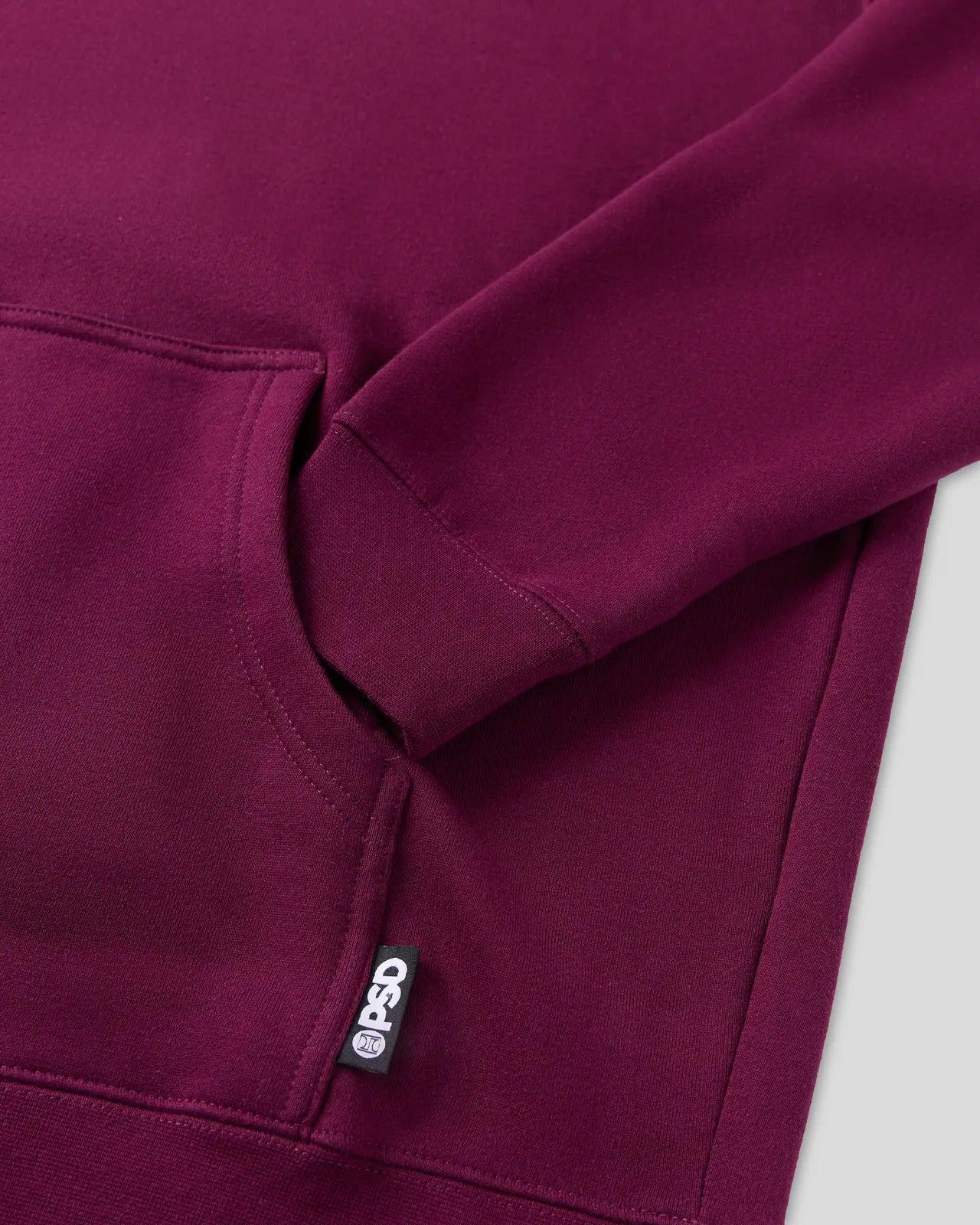PSD Maroon Hoodie Unisex Product Image