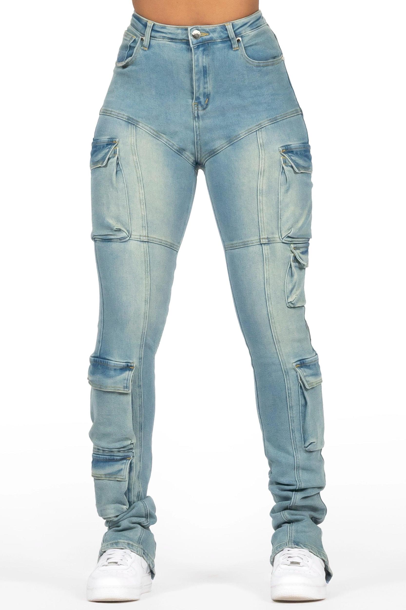 Jaylin Dirty Tint Skinny Stacked Jean Female Product Image