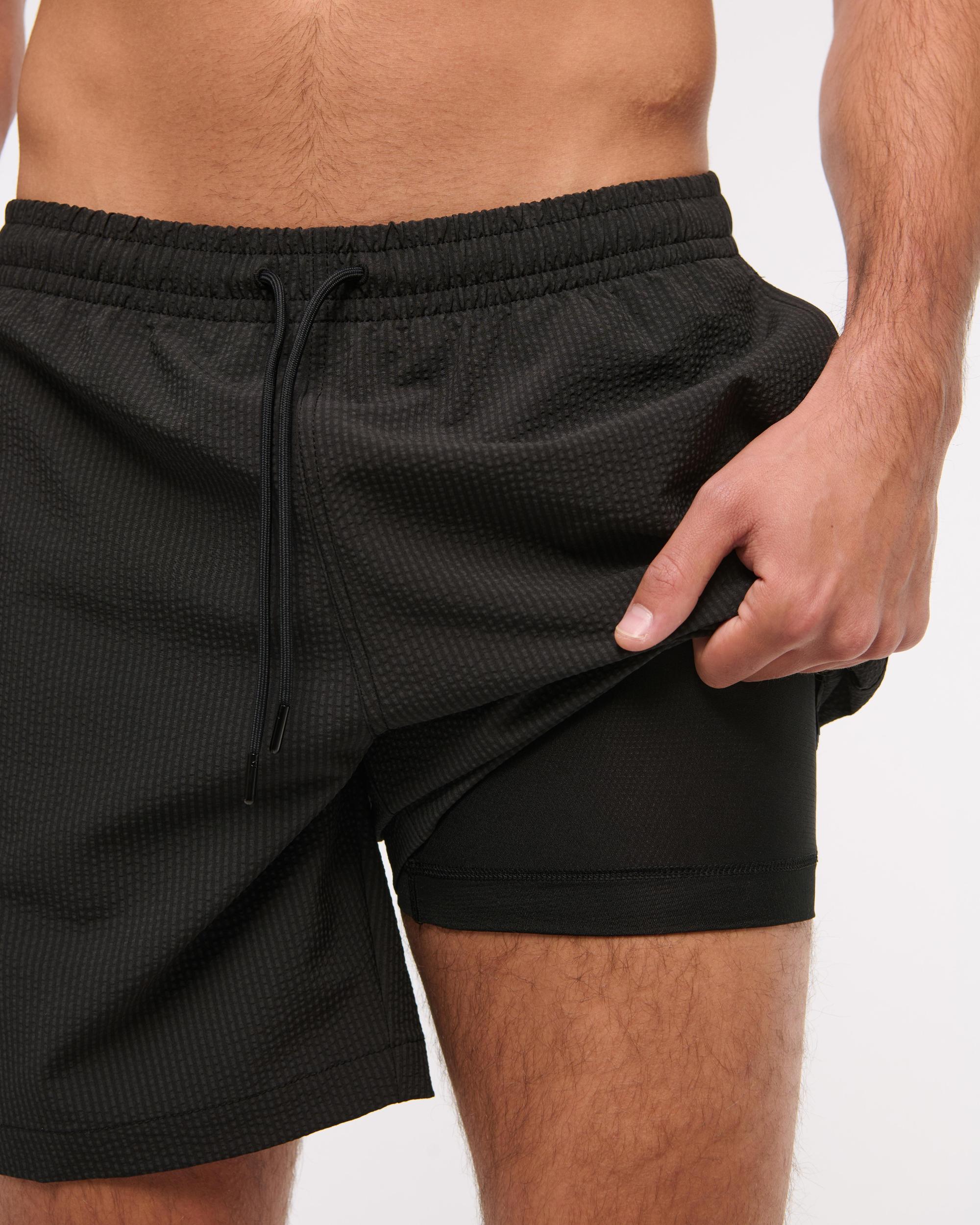 Pull-On Seersucker Swim Trunk Product Image