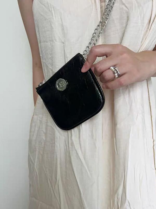 Chains Shiny Split-Joint Bags Accessories Crossbody Bags Product Image