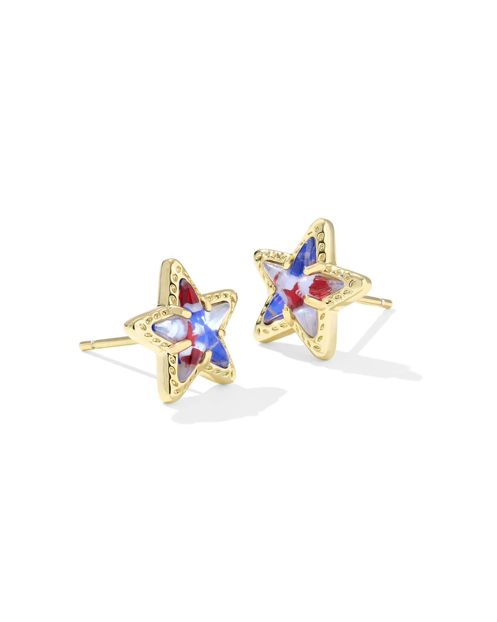 Cassidy Gold Stud Earrings Product Image