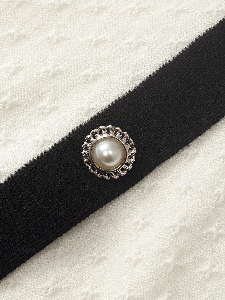 Classic Jacquard Knit Top And Half Women Skirt Two-Piece Set Product Image