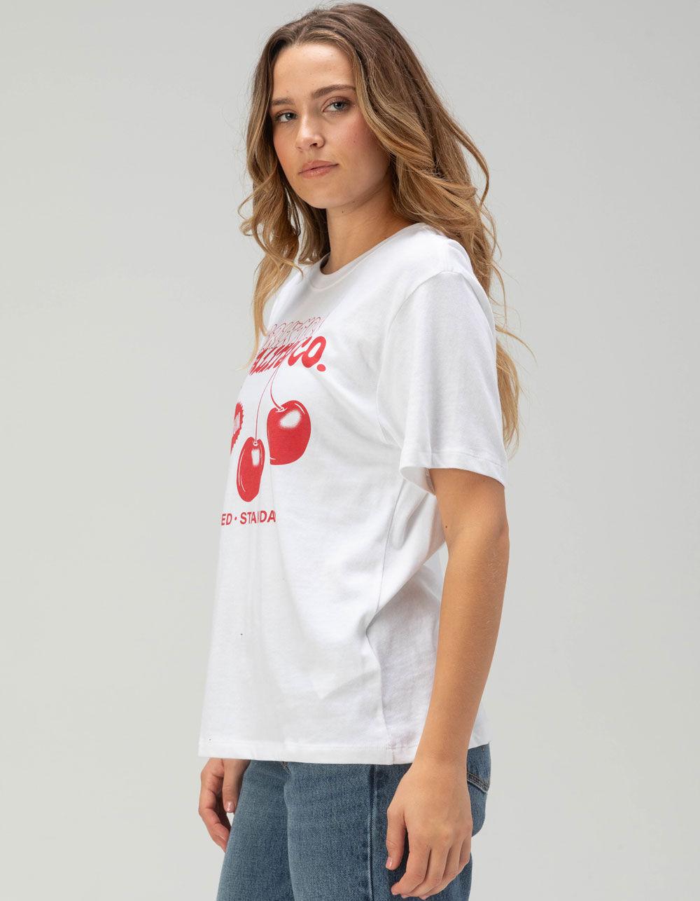 BRIXTON Premium Womens Relaxed Tee - WHITE Product Image
