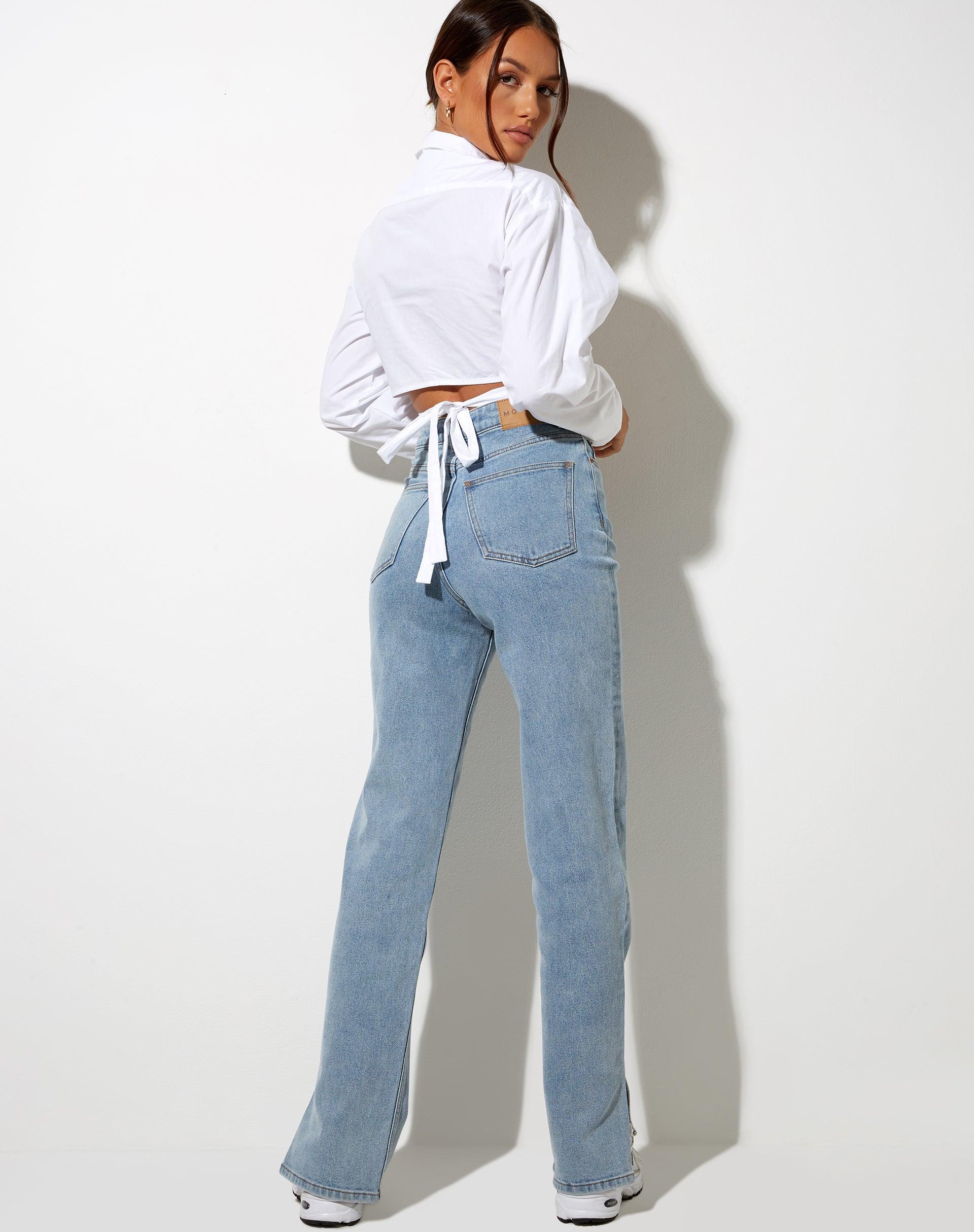 Elyse Crop Top in White Product Image