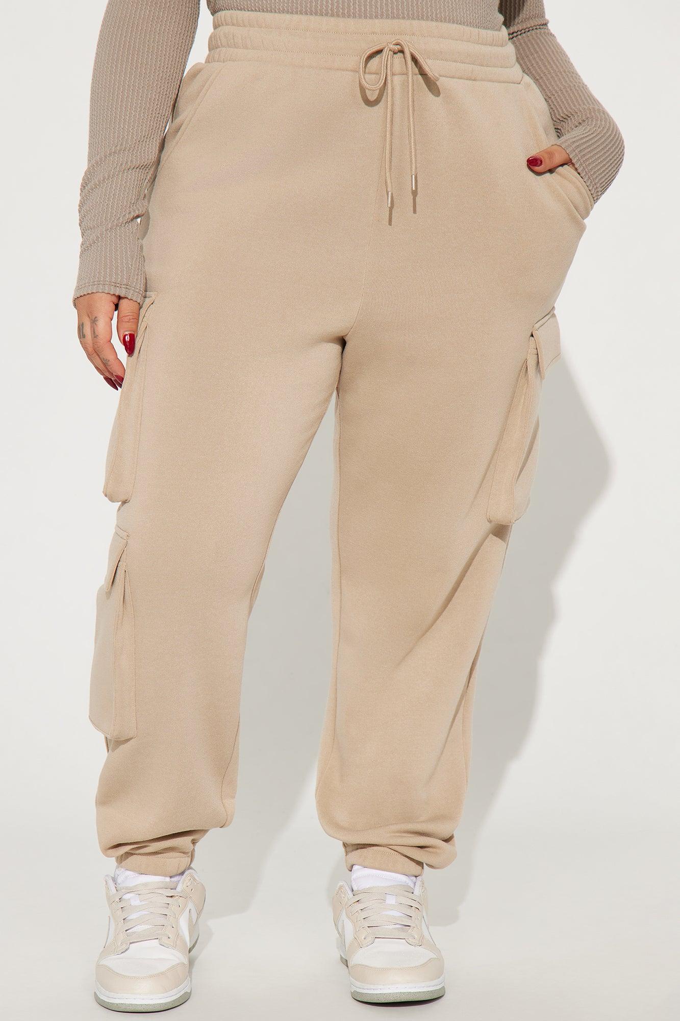 Hazel Cargo Lounge Jogger - Khaki Product Image
