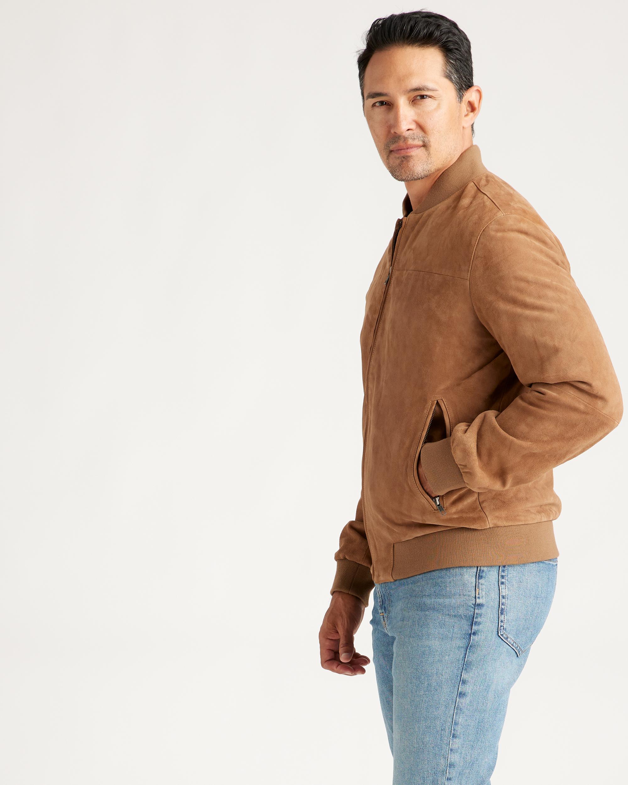 Quince | Men's 100% Suede Bomber Jacket Suede Leather Product Image