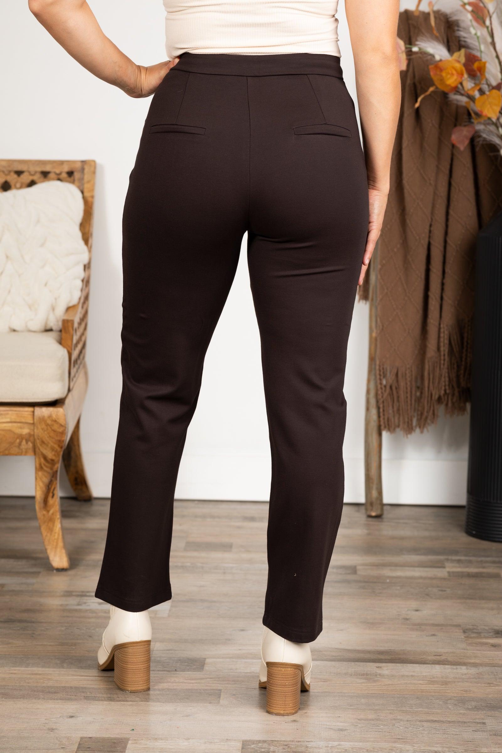 Easy Pull-On Ponte Pant With Pintuck Detail Product Image