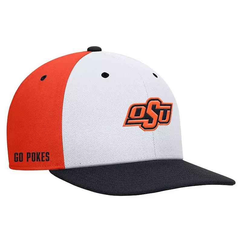 Men's Nike White/Orange Boise State Broncos Pro Performance Snapback Hat,  Product Image