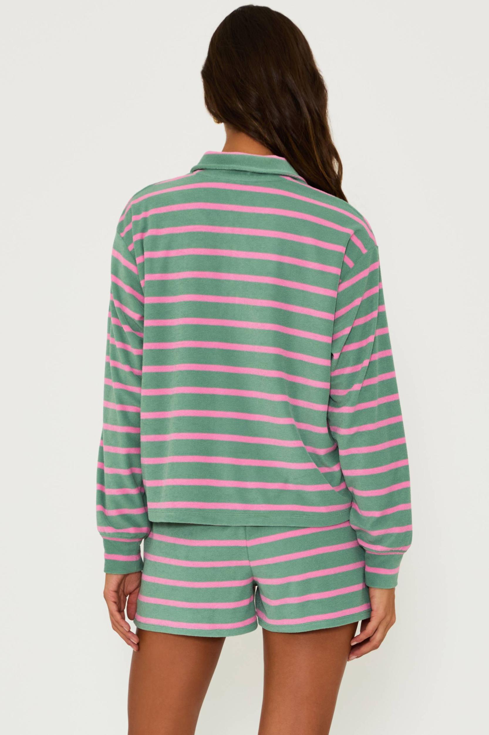 Sonia Top Sage Bloom Stripe Product Image
