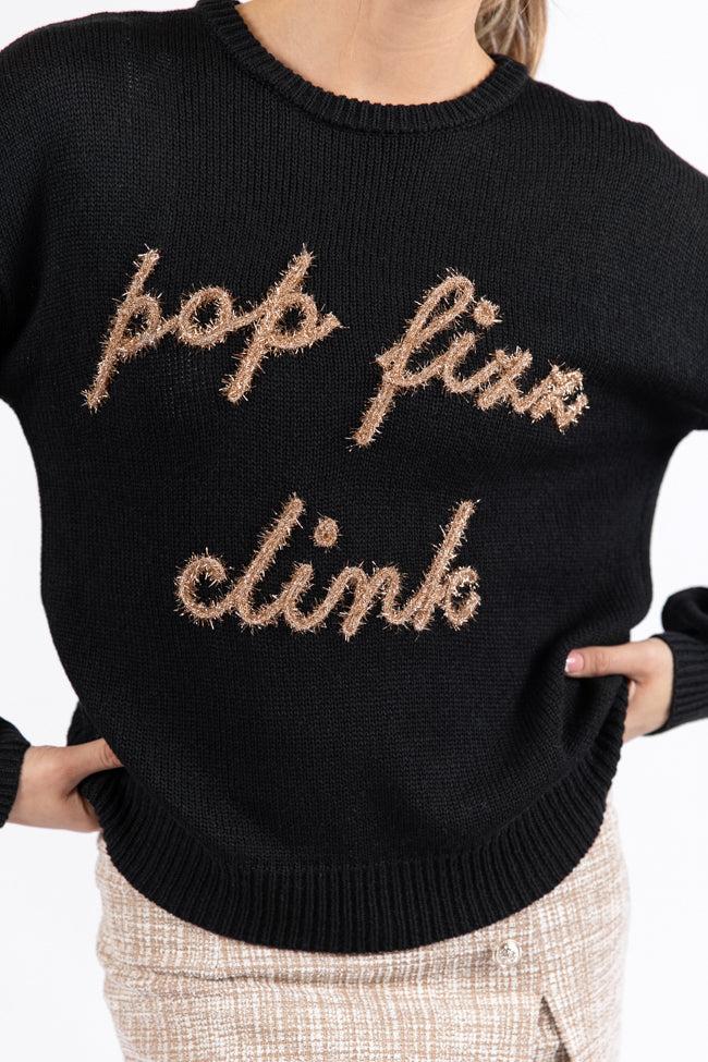 Pop Fizz Clink Black Sweater Product Image