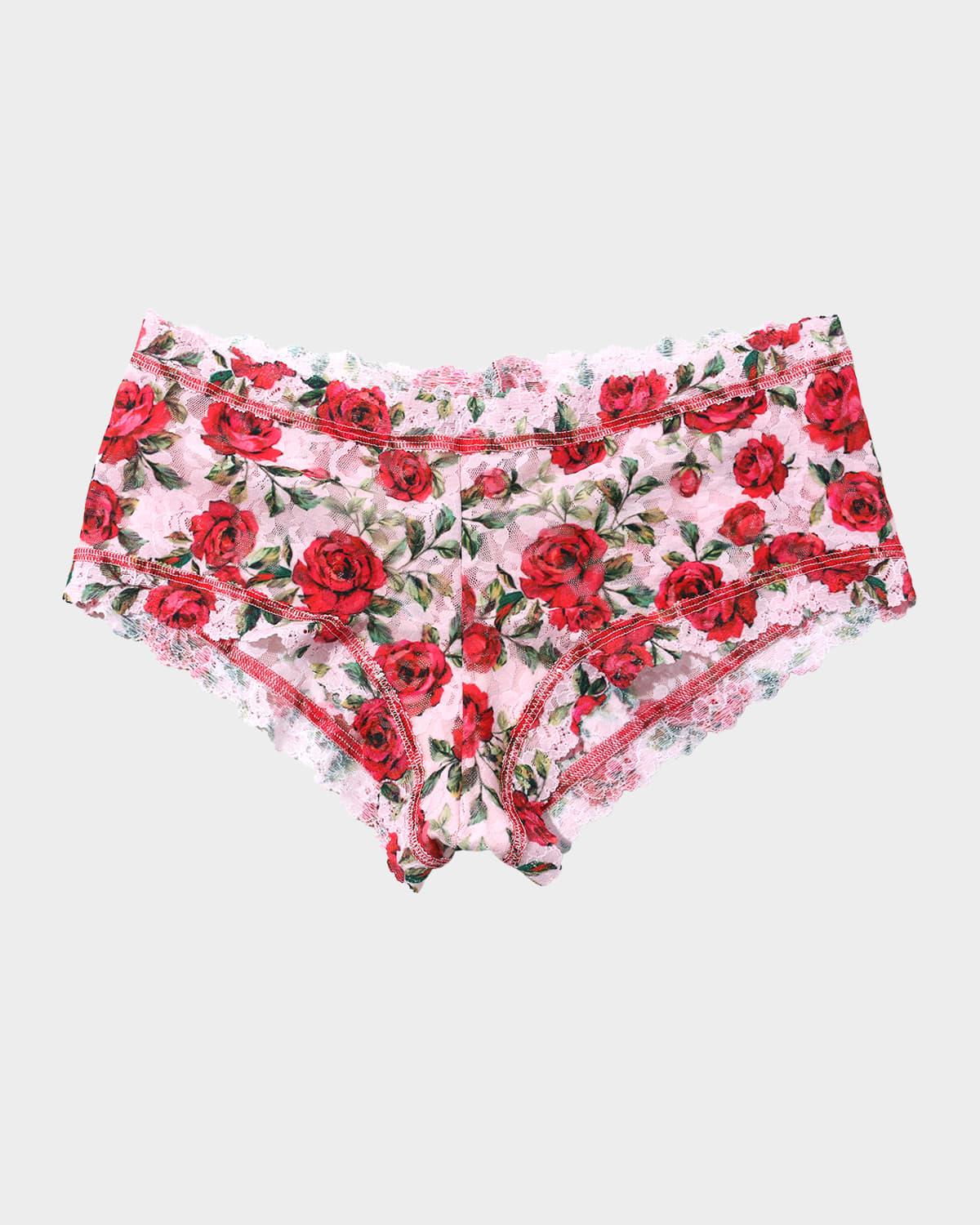 Printed Signature Lace Boyshorts Product Image