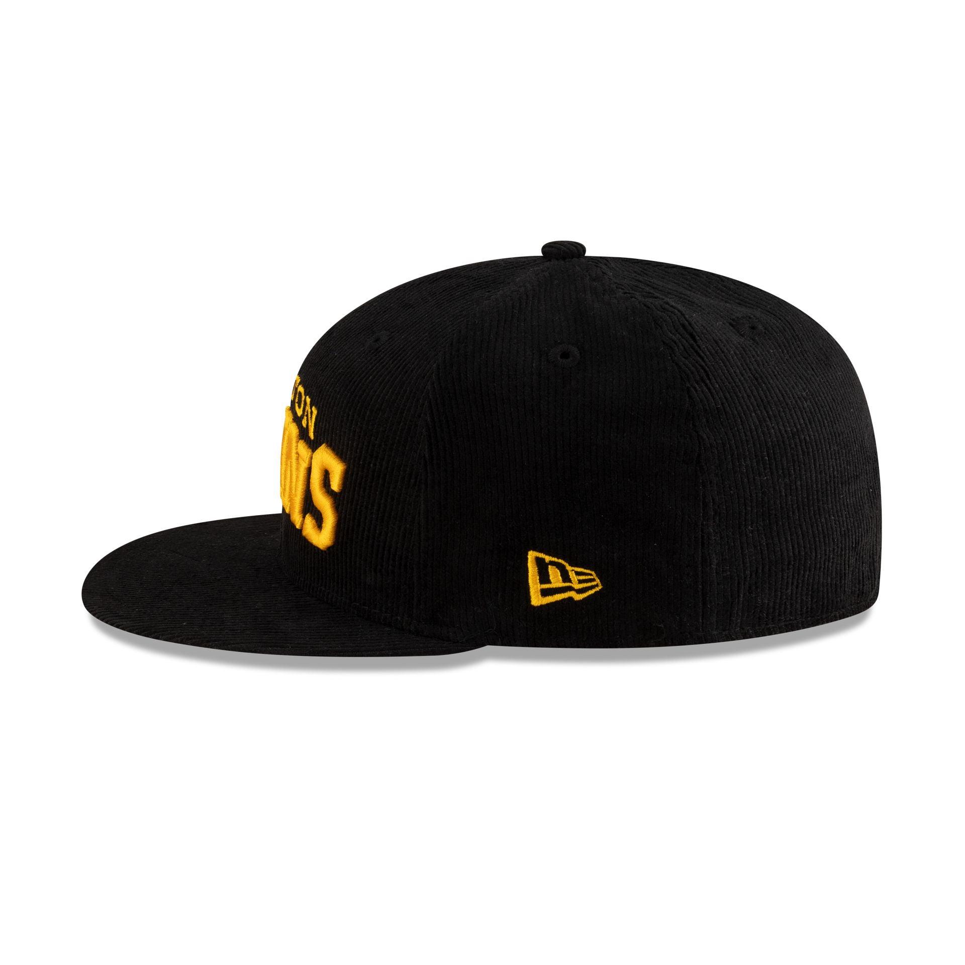 Boston Bruins Black Corduroy 59FIFTY Fitted Hat Male Product Image