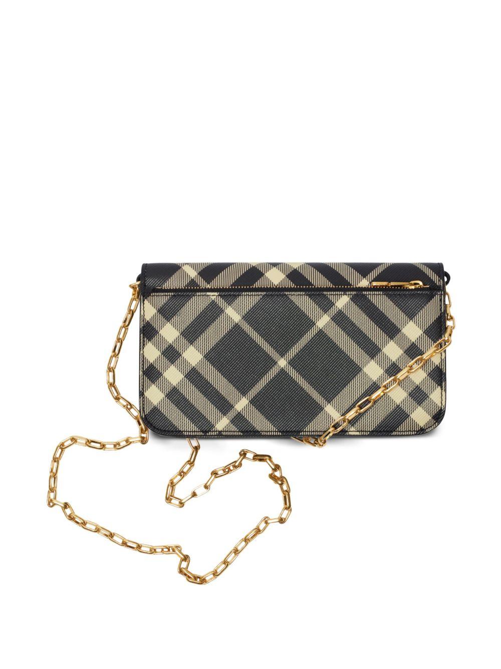 mini check-print crossbody bag Product Image