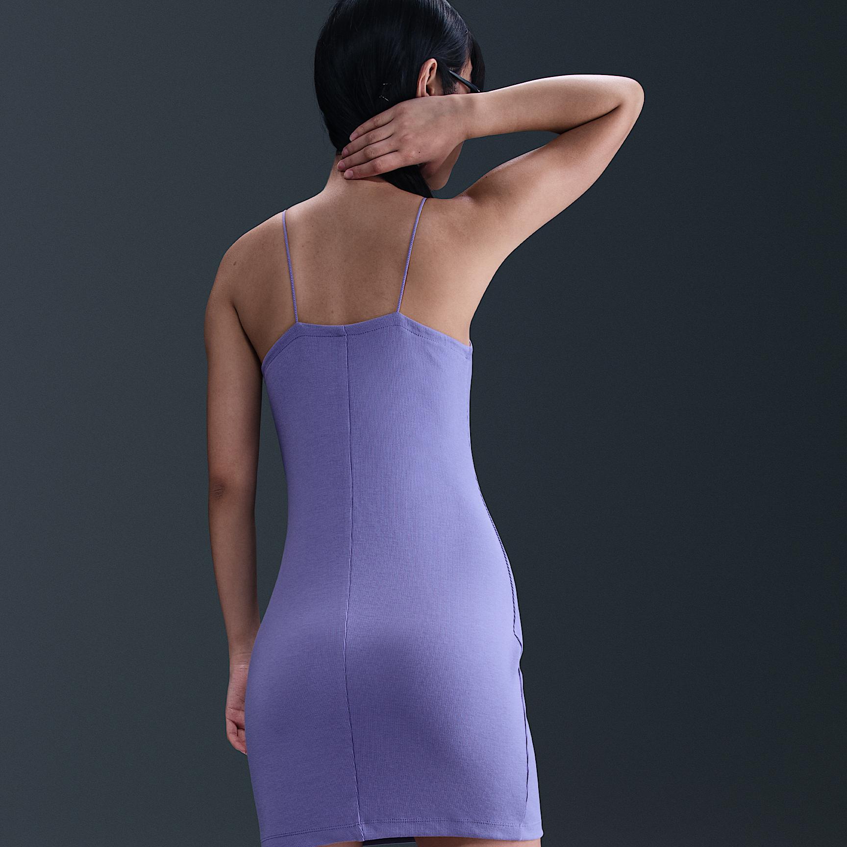 Womens Nike Sportswear Chill Knit Tight Mini-Rib Cami Dress | FN4157-527 Product Image