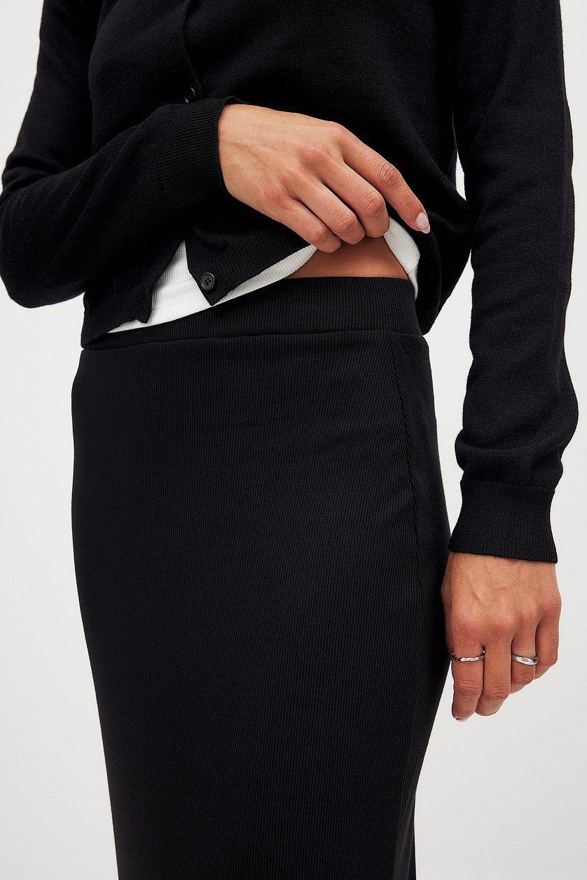 Rib Maxi Skirt Product Image