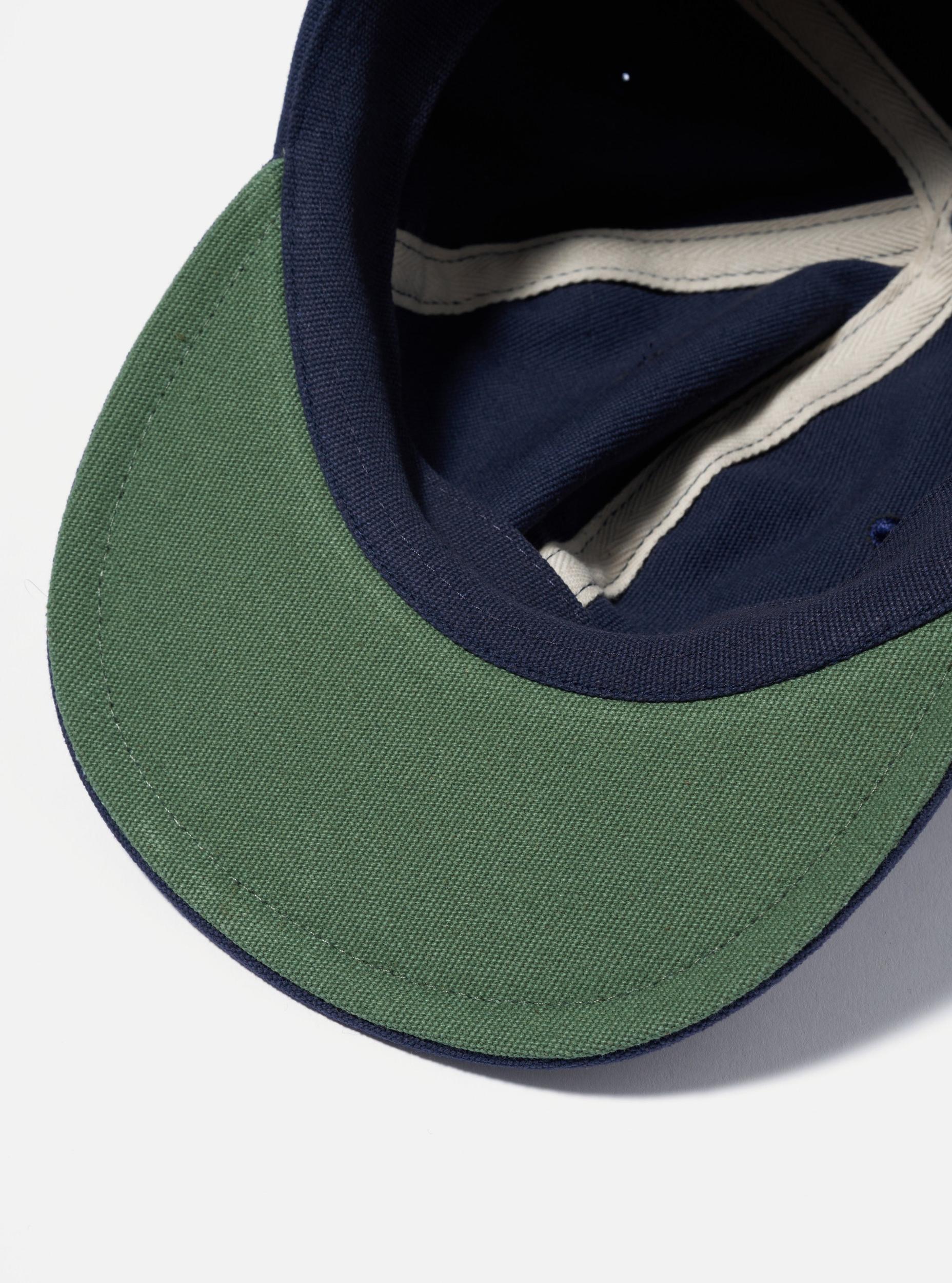 Navy Canvas Cricket Cap Product Image