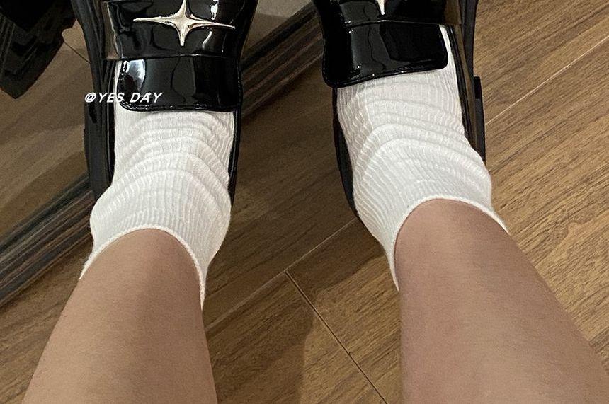 Star Accent Platform Loafers Product Image