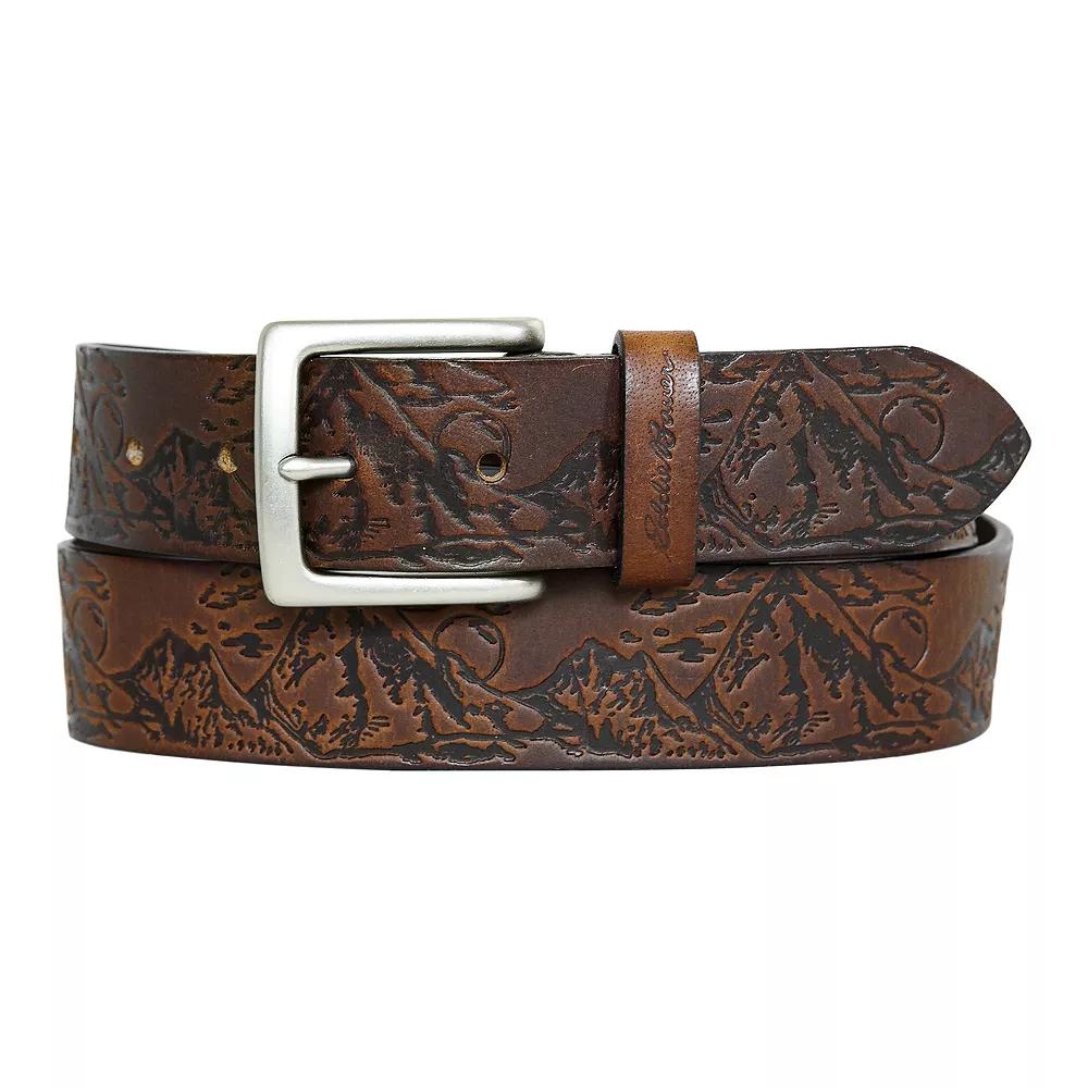 Men's Eddie Bauer 1.45-in. Debossed Live Your Adventure Belt,  Product Image