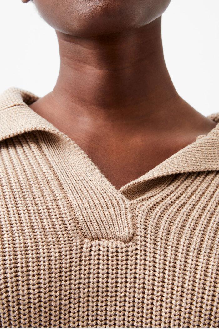 Joss Knit Collared Sweater Product Image